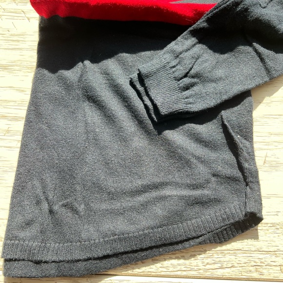 Red & Navy Striped Sweater - Picture 4 of 5